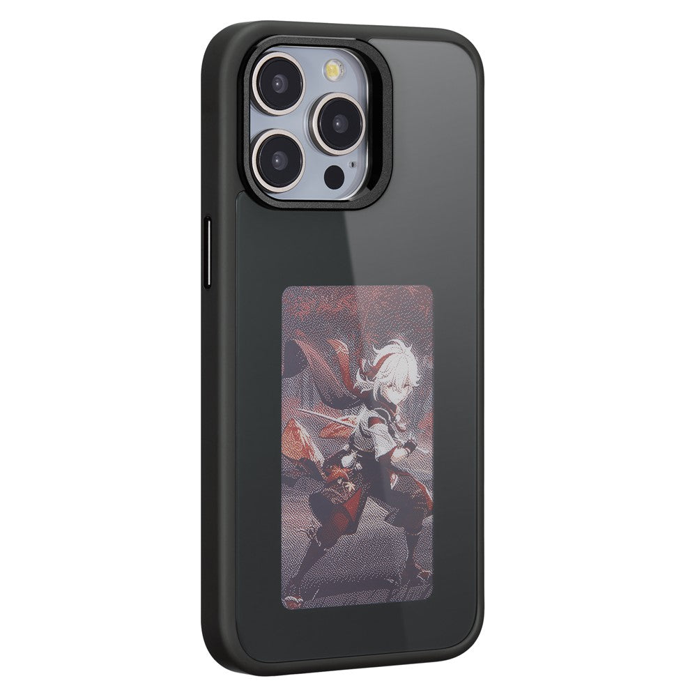 Case for Apple iPhone 15 Pro, OEM, Customized E-Ink Display, Black