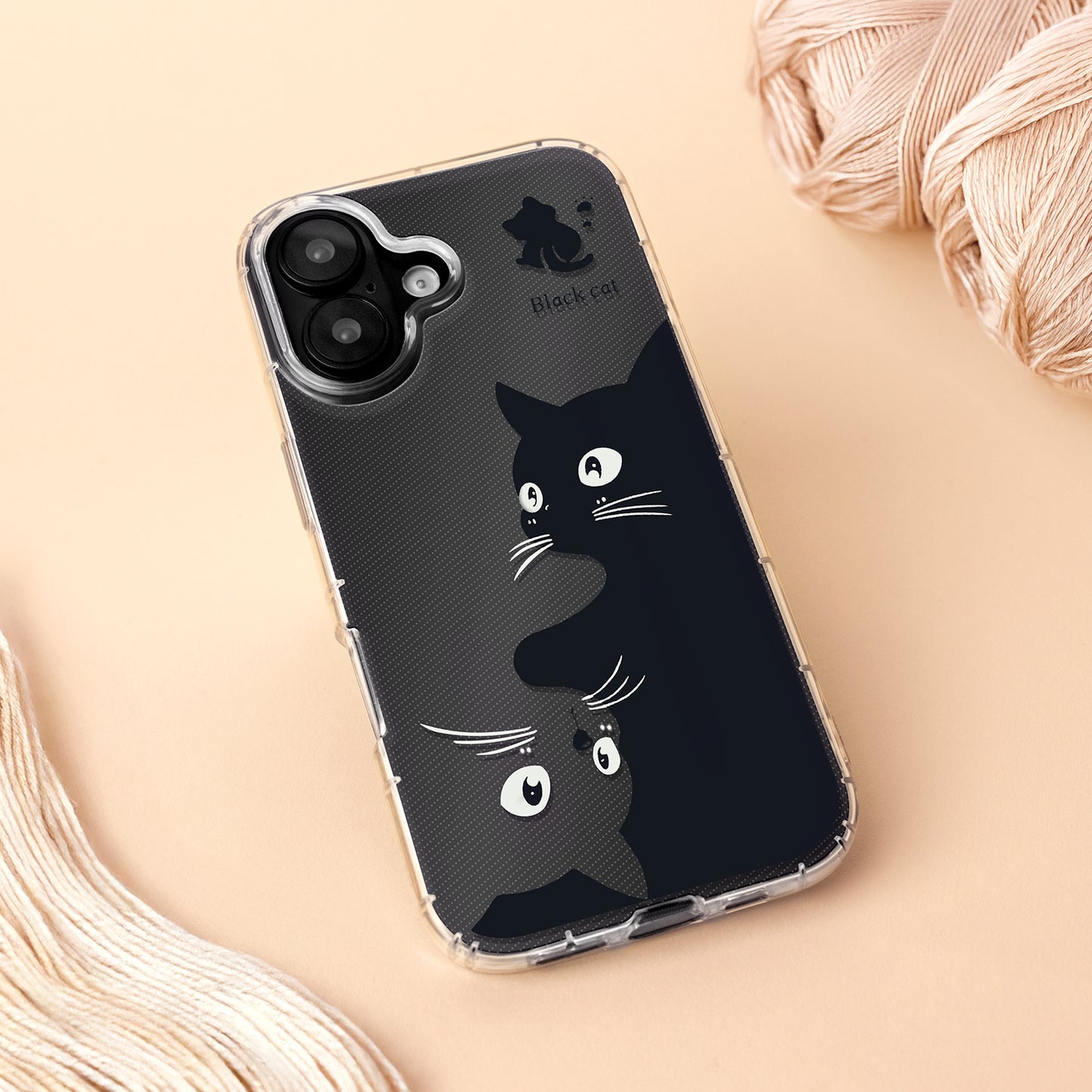 Калъф за Apple iPhone 17 Air, OEM, Ultra Trendy Cat, Черен