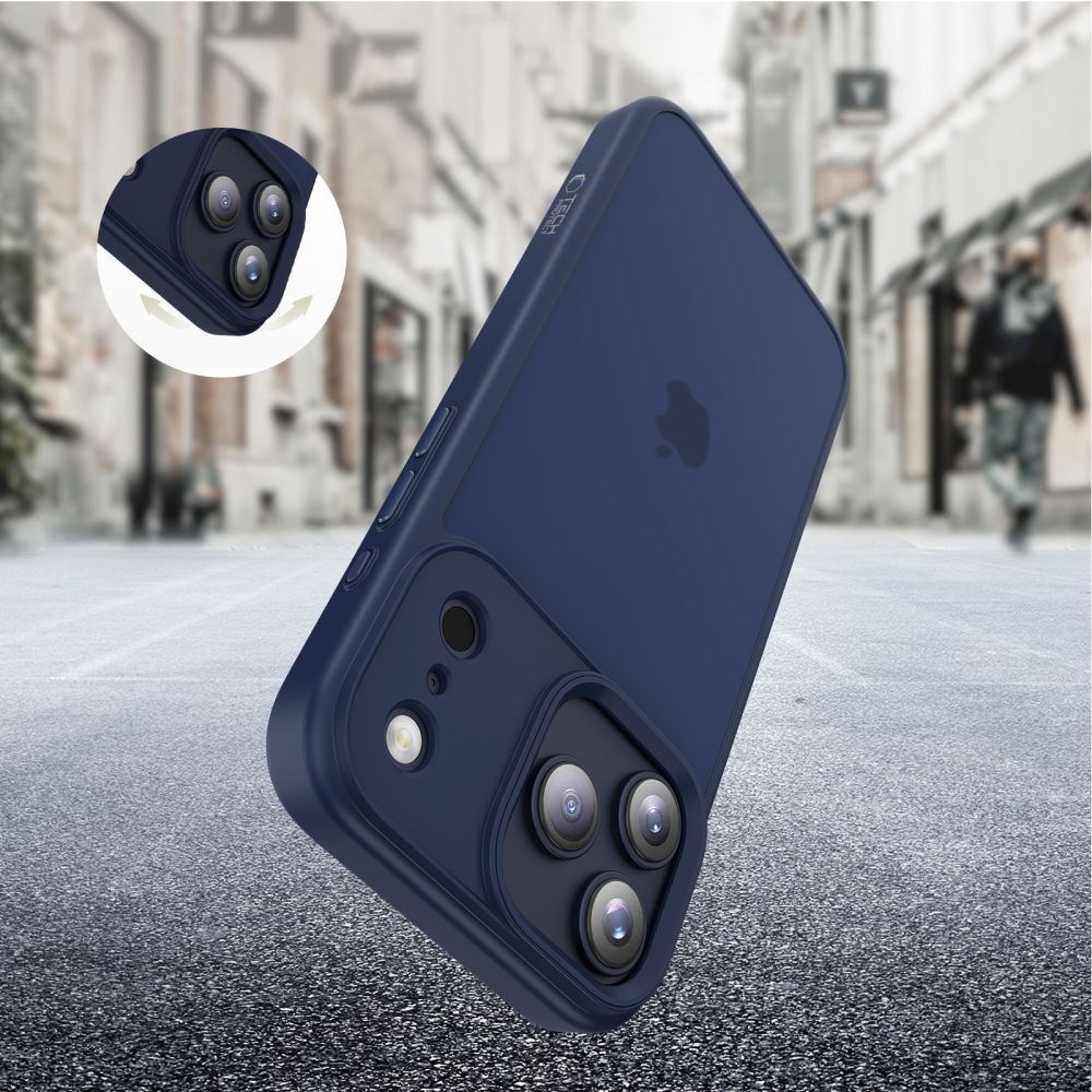 Калъф за Apple iPhone 17 Pro Max, Tech-Protect, Magmat, Матирано тъмносиньо