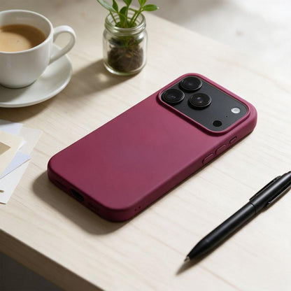 Калъф за Apple iPhone 18 Pro Max / 17 Pro Max, OEM, силиконов, бордо