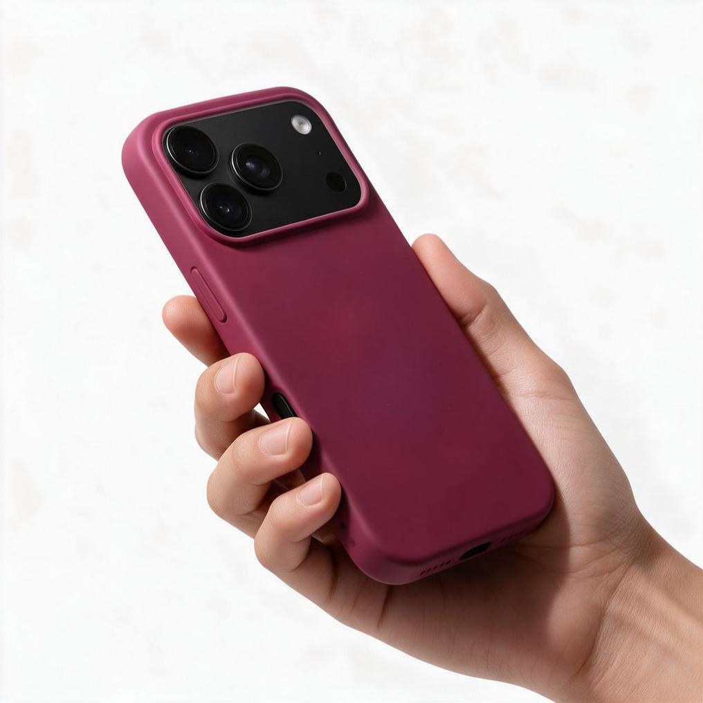 Калъф за Apple iPhone 18 Pro Max / 17 Pro Max, OEM, силиконов, бордо