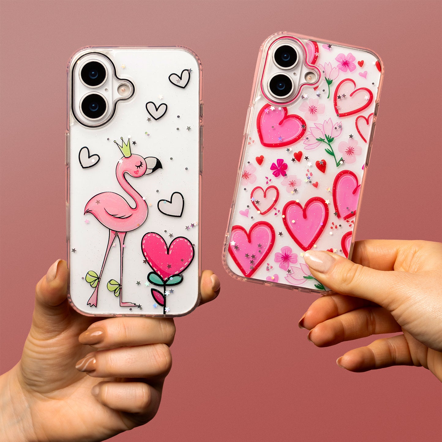 Калъф за Apple iPhone 17 Pro Max, OEM, Ultra Trendy Love 2, Многоцветен
