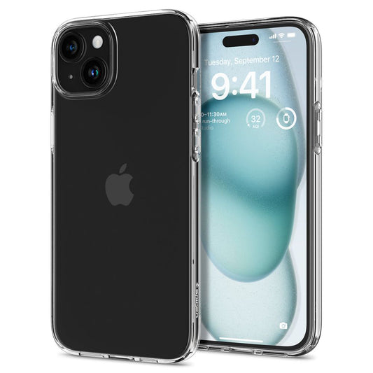 Калъф за Apple iPhone 15, Spigen, Liquid Crystal, Прозрачен