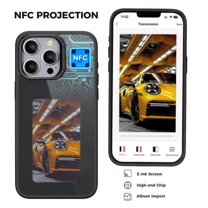 Case for Apple iPhone 14 Pro Max, OEM, Customized E-Ink Display, Black
