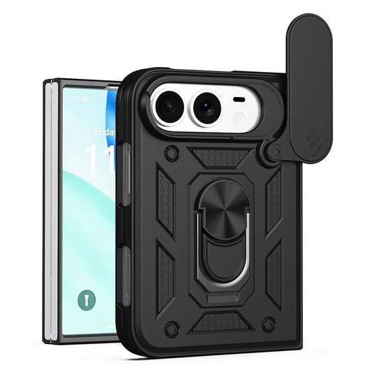 Калъф за Apple iPhone Duo, Techsuit, CamShield, Черен