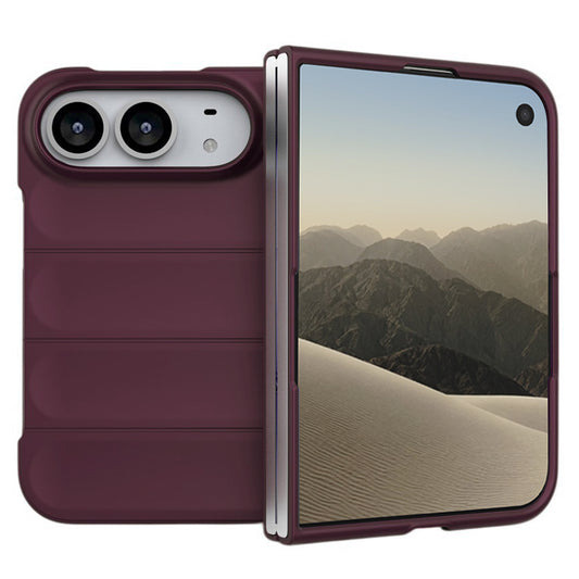 Калъф за Apple iPhone Duo, Techsuit, Magic Shield, тъмночервен бордо
