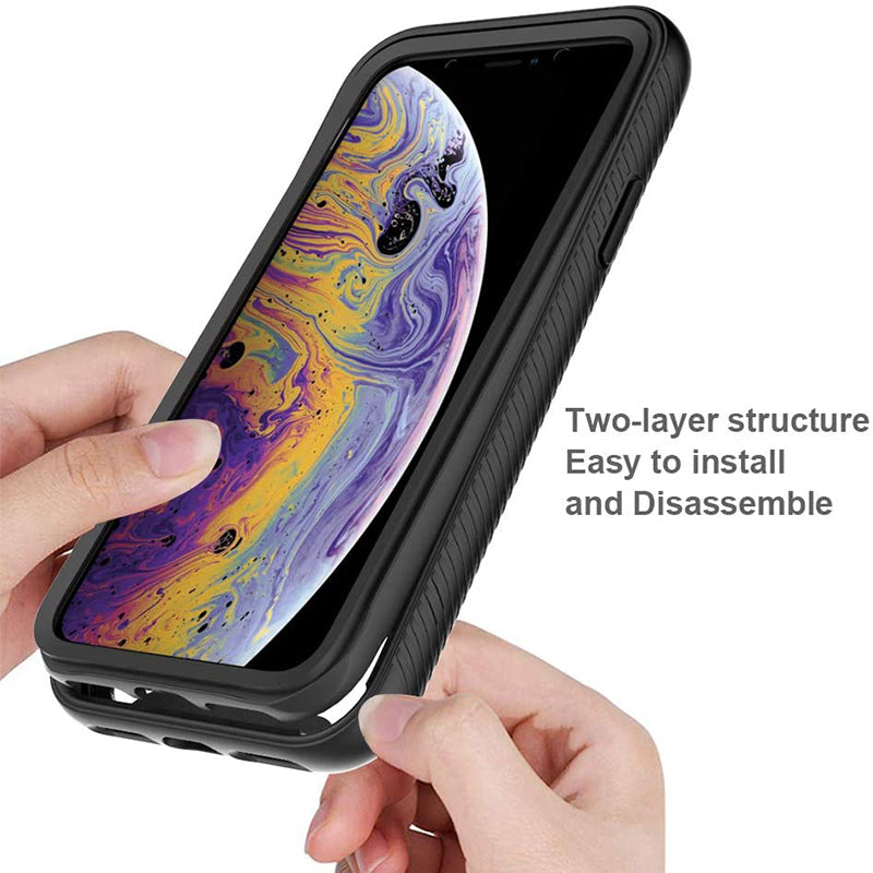 Case for Apple iPhone SE (2016) / 5 / 5s, Techsuit, Defense360 Pro, Black