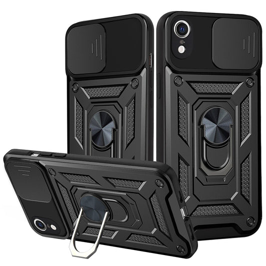 Калъф за Apple iPhone XR, Techsuit, CamShield, Черен
