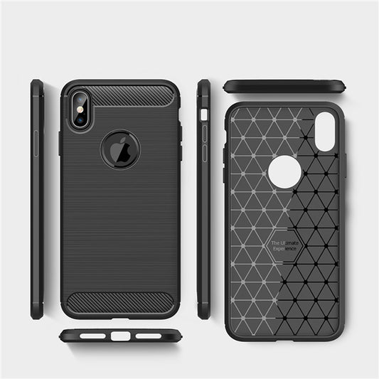 Case for Apple iPhone XS Max, Techsuit, Carbon, Black