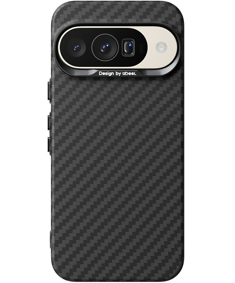 Калъф за Google Pixel 10 Pro / 10, Abeei, Минималистичен карбон, Черен