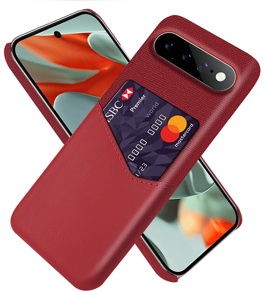 Case for Google Pixel 11 Pro XL, OEM, Card Holder, Red
