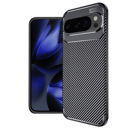 Калъф за Google Pixel 10 Pro XL, Techsuit, CarbonFiber, Черен