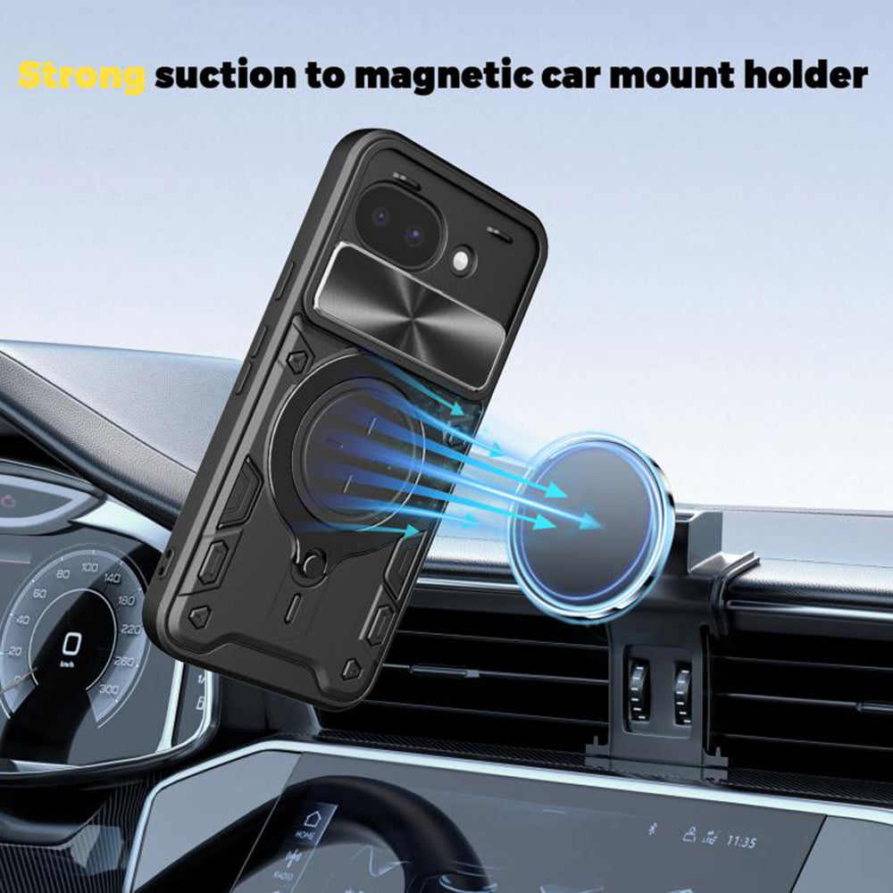 Калъф за Google Pixel 10a, Techsuit, CamGuard Pro, Черен