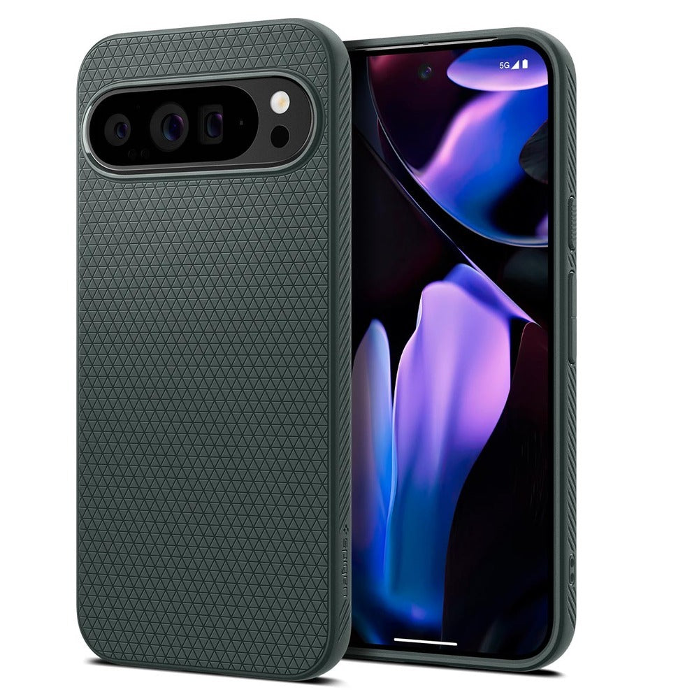 Калъф за Google Pixel 9 Pro XL, Spigen, Liquid Air, Зелен ACS07717
