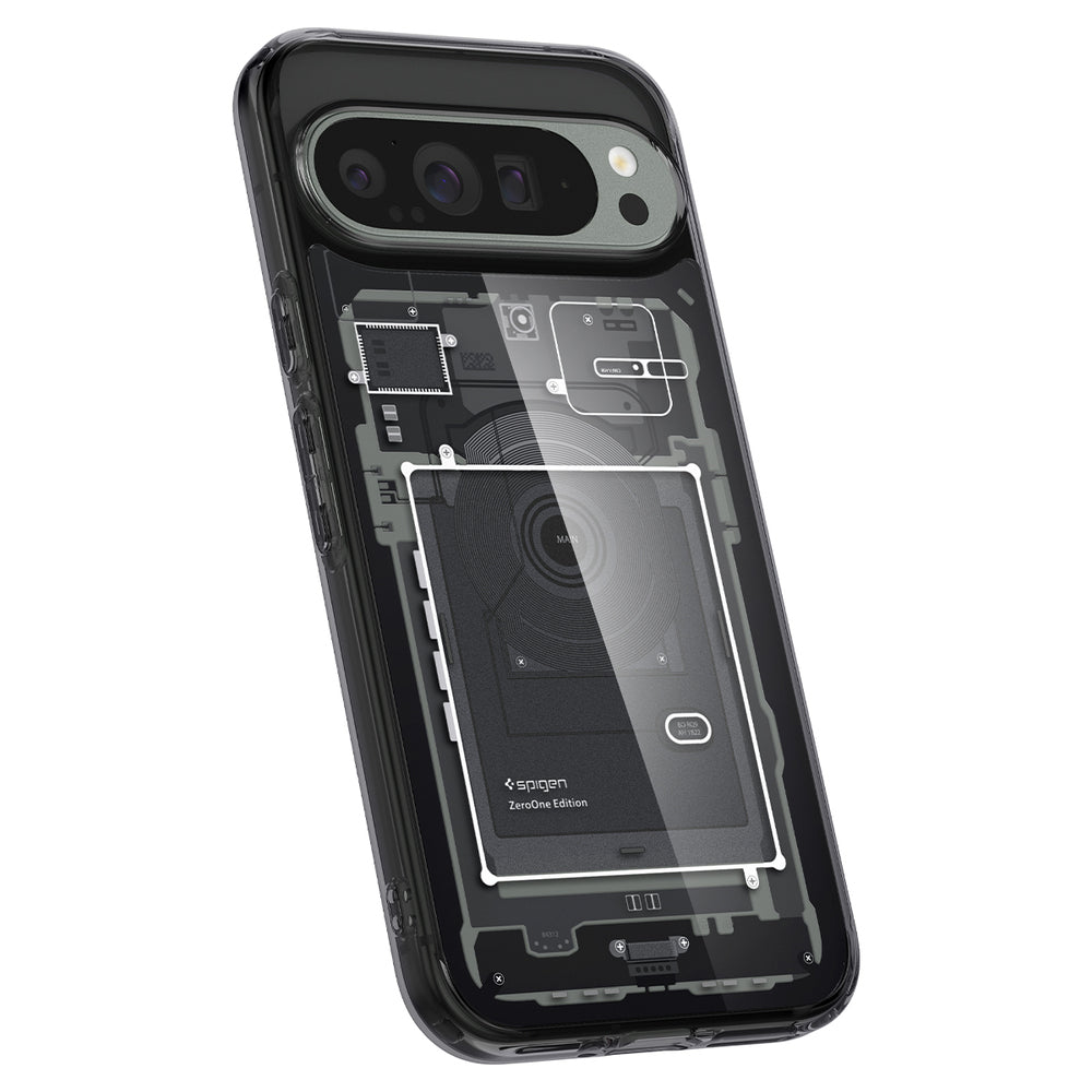 Калъф за Google Pixel 9 Pro XL, Spigen, Ultra Hybrid Zero One, Черен ACS07722