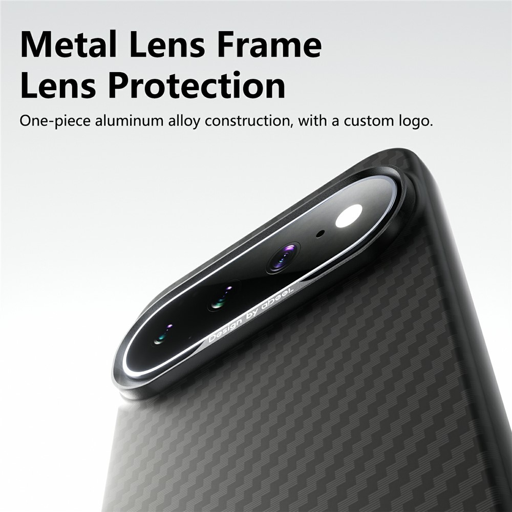 Калъф за Google Pixel 10 Pro / 10, Abeei, Минималистичен карбон, Черен