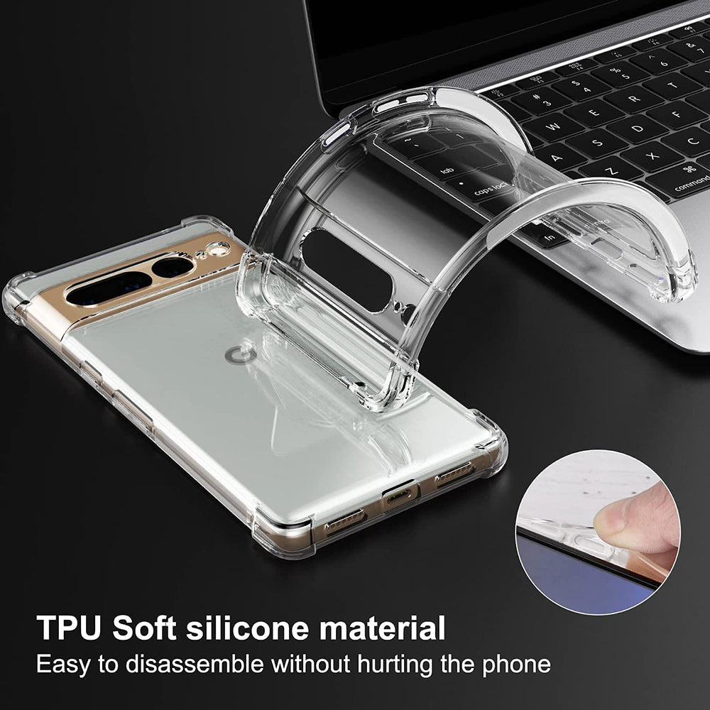 Калъф за Google Pixel 7 Pro, Techsuit, Shockproof Clear, Прозрачен
