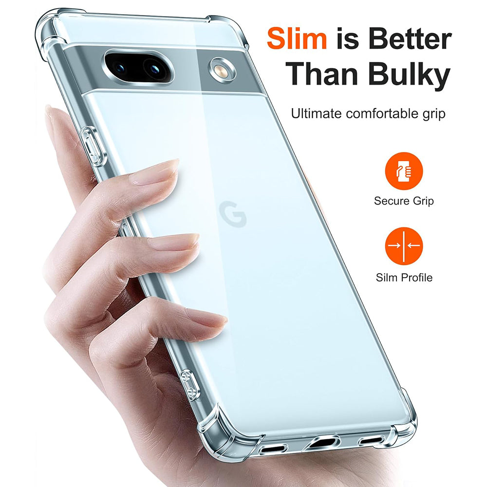 Калъф за Google Pixel 7a, Techsuit, Shockproof Clear, Прозрачен