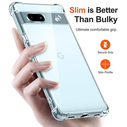 Калъф за Google Pixel 7a, Techsuit, Shockproof Clear, Прозрачен