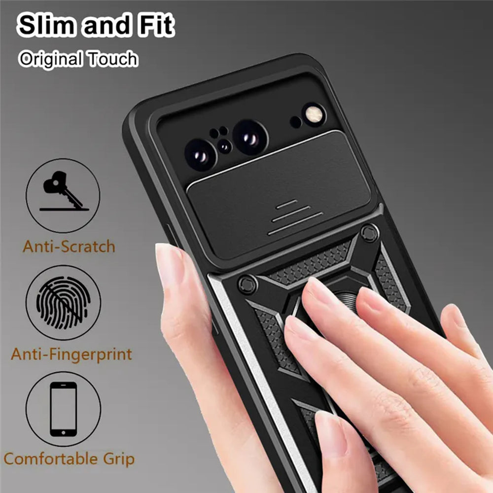 Калъф за Google Pixel 8, Techsuit, CamShield, Черен