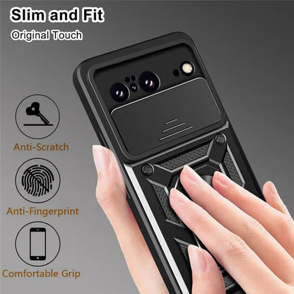 Калъф за Google Pixel 8, Techsuit, CamShield, Черен