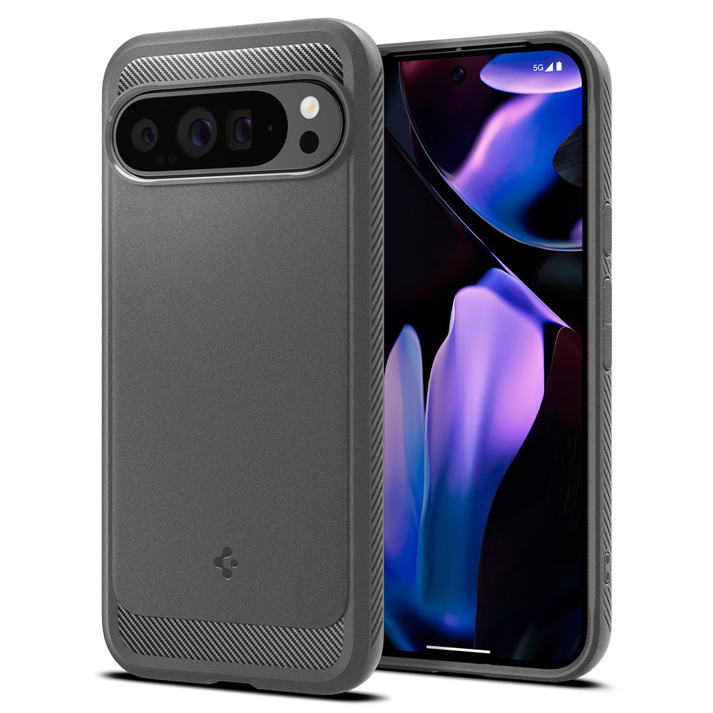 Калъф за Google Pixel 9 Pro XL, Spigen, Rugged Armor, Сив ACS07784