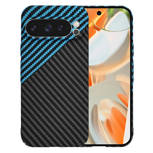 Калъф за Google Pixel 9 Pro, Techsuit, Carbonite FiberShell, Черно Синьо
