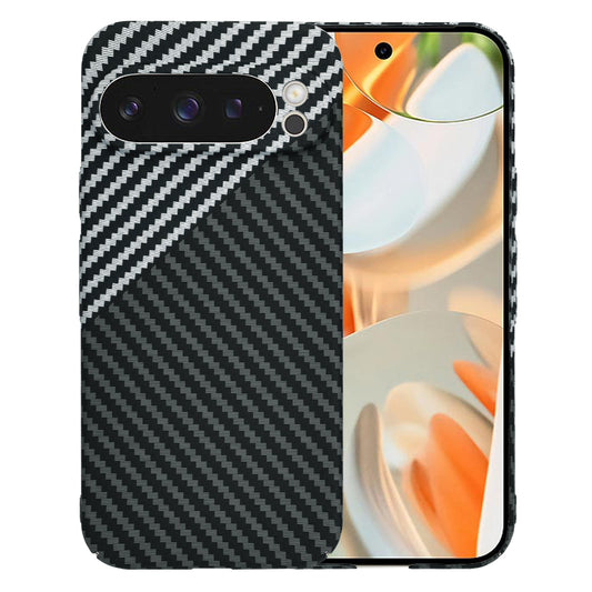 Калъф за Google Pixel 9 Pro, Techsuit, Carbonite FiberShell, Черно Сиво