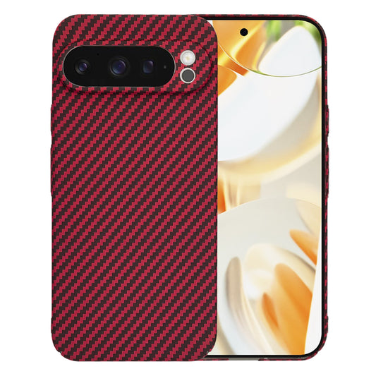 Калъф за Google Pixel 9 Pro, Techsuit, Carbonite FiberShell, Червен