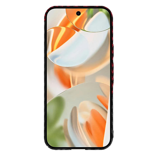 Калъф за Google Pixel 9 Pro, Techsuit, Carbonite FiberShell, Черно Червен