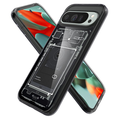 Калъф за Google Pixel 9 Pro XL, Spigen, Ultra Hybrid Zero One, Черен ACS07722