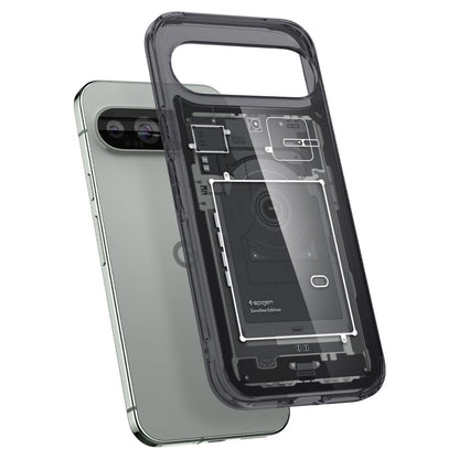 Калъф за Google Pixel 9 Pro XL, Spigen, Ultra Hybrid Zero One, Черен ACS07722