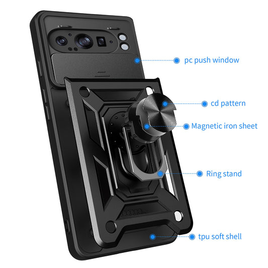 Калъф за Google Pixel 9 Pro XL, Techsuit, CamShield, Зелен