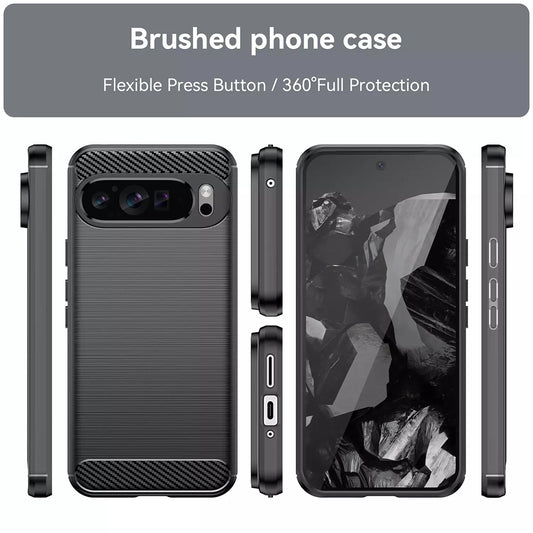 Калъф за Google Pixel 9 Pro XL, Techsuit, Карбон, Син