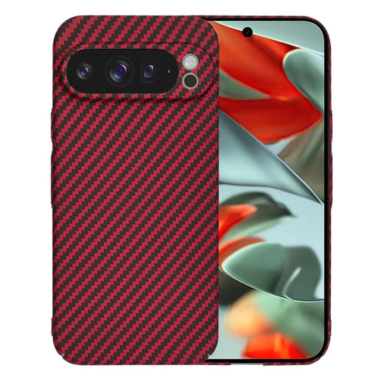 Калъф за Google Pixel 9 Pro XL, Techsuit, Carbonite FiberShell, Червен