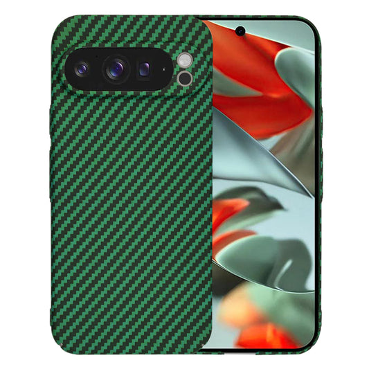 Калъф за Google Pixel 9 Pro XL, Techsuit, Carbonite FiberShell, Зелен