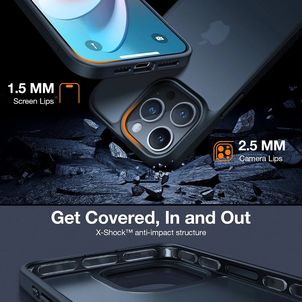 Калъф за Google Pixel 9a, Torras, Guardian, Черен