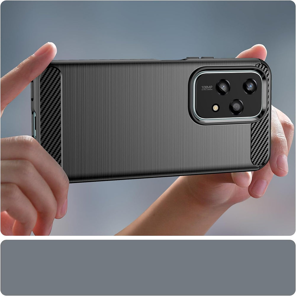 Case for Honor 200 Lite, Techsuit, Carbon, Black
