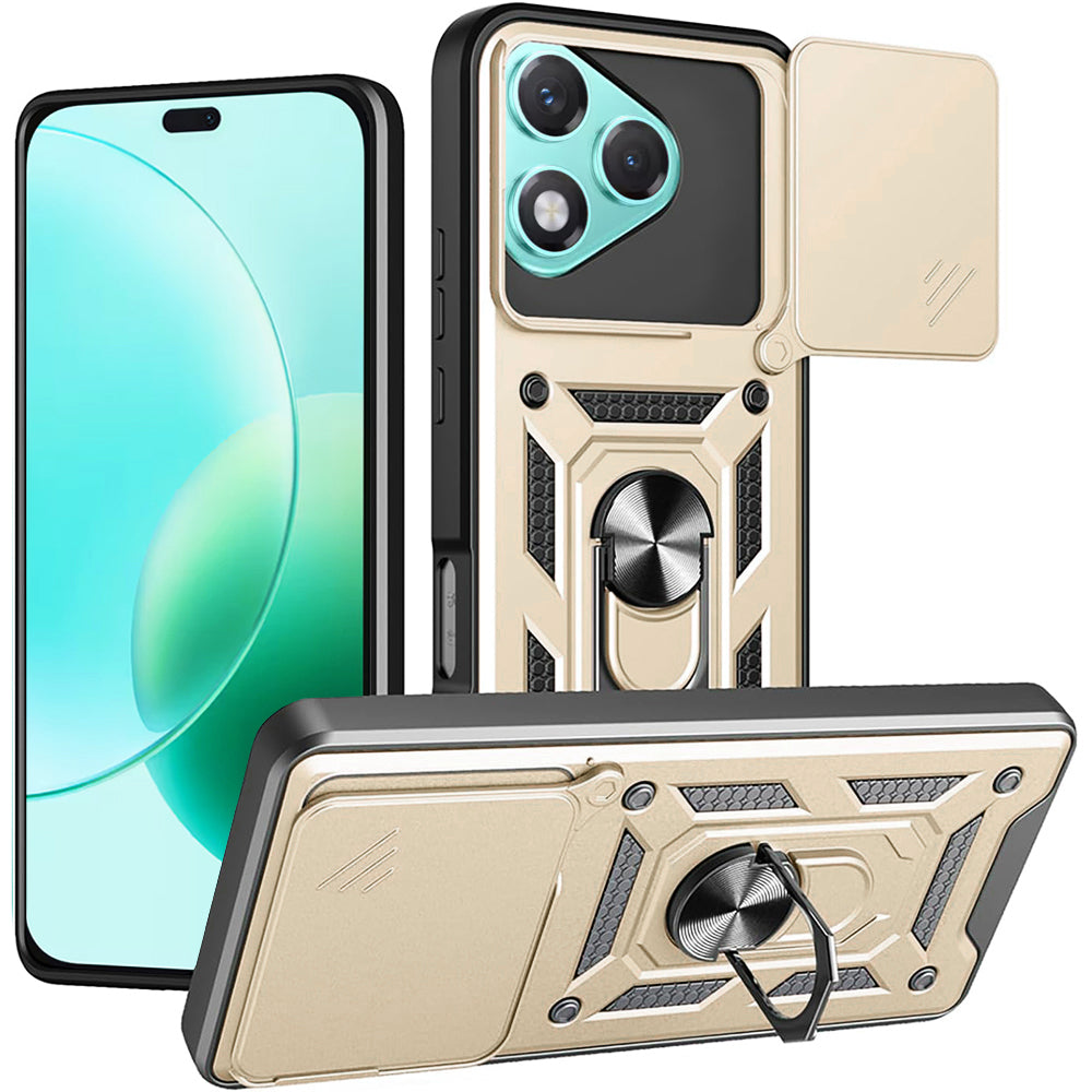 Калъф за Honor 400 Lite, Techsuit, CamShield, Златист