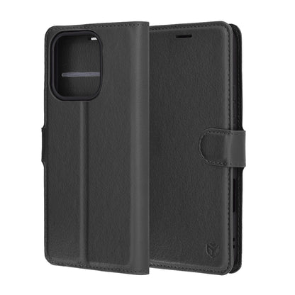 Case for Honor 400 Lite, Techsuit, Leather Folio, Black