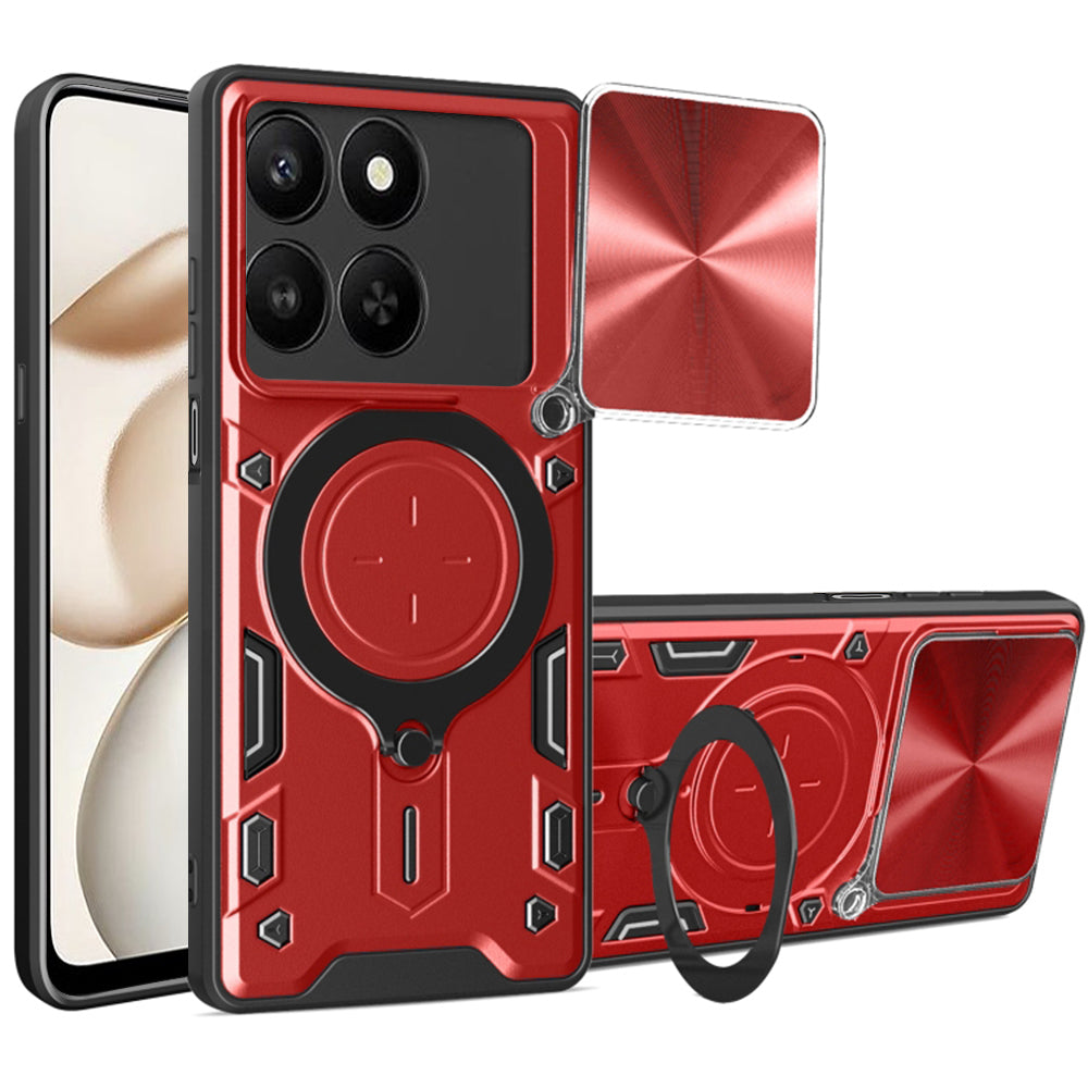 Калъф за Honor 400 Smart 4G / X7d 4G / 400 Smart 5G, Techsuit, CamGuard Pro, Червен