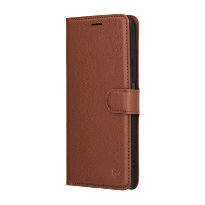 Калъф за Honor 400 Smart 4G / X7d 4G / 400 Smart 5G, Techsuit, Leather Folio, Кафяв