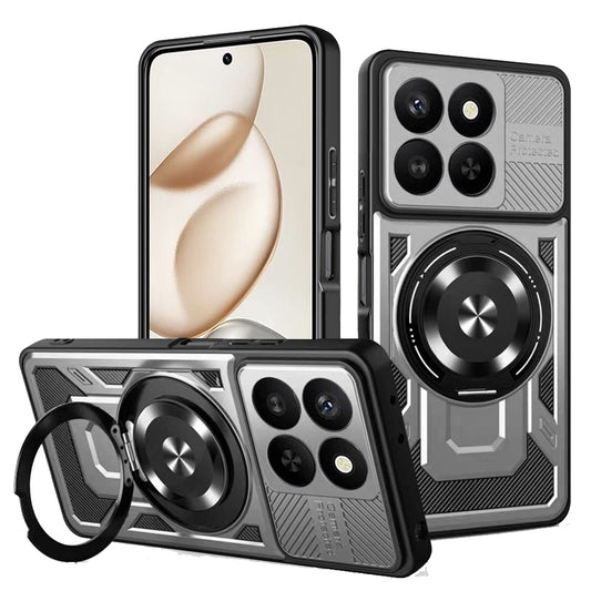 Калъф за Honor 400 Smart 4G / X7d 4G / 400 Smart 5G, Techsuit, RuggedCam, Сив