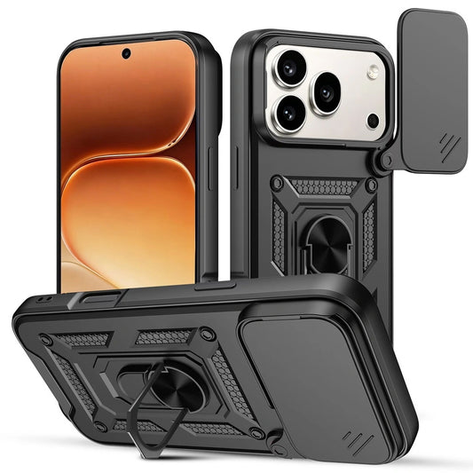 Калъф за Honor 600 Pro, OEM, CamShield, Черен
