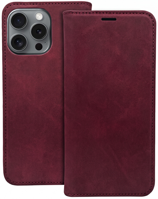 Калъф за Honor 600 Lite, OEM, Smart Suede, Бордо