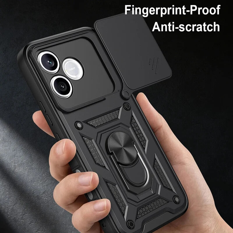 Калъф за Honor 600 Lite, OEM, CamShield, Черен