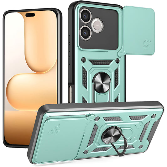 Калъф за Honor 600 Lite, Techsuit, CamShield, Зелен