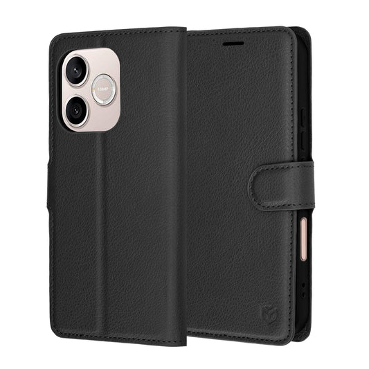 Калъф за Honor 600 Lite, Techsuit, Leather Folio, Черен