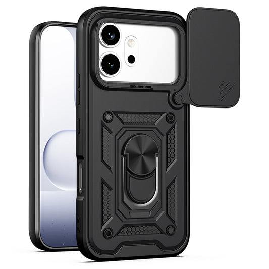 Калъф за Honor 600 Pro / 600, Techsuit, CamShield, Черен