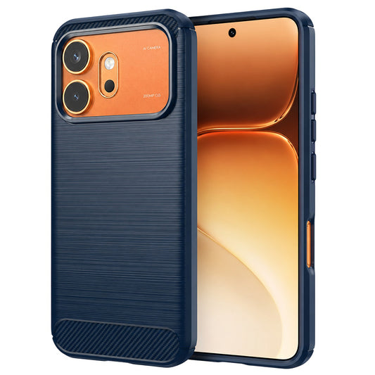 Калъф за Honor 600 Pro / 600, Techsuit, Карбон, Син